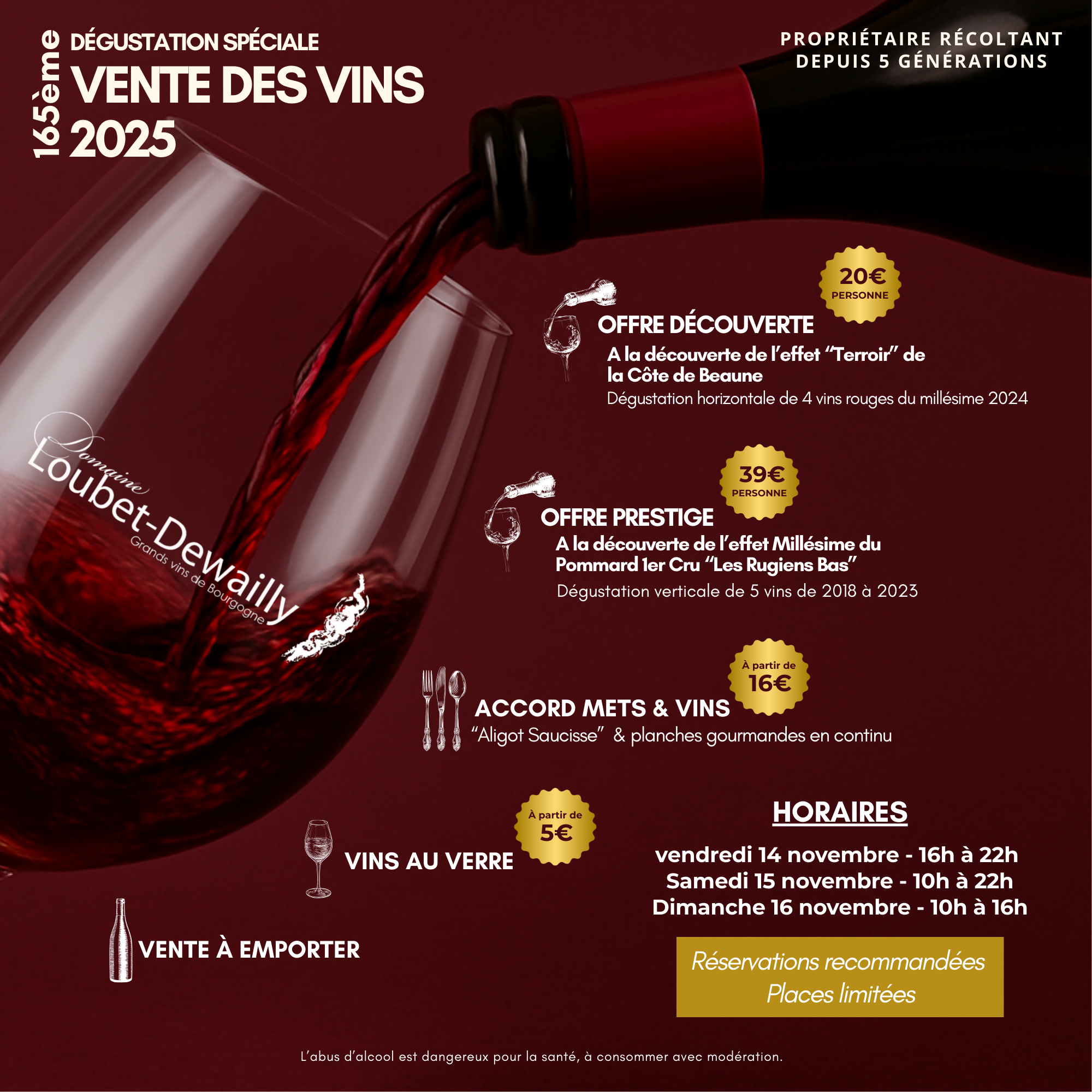 Affiche Accords Mets & Vins 2025